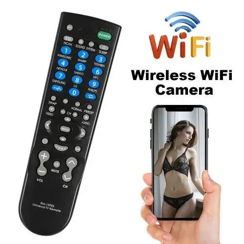 Spionagekamera WiFi 1080p mit Speicherkartensteckplatz und Bewegungsmelder