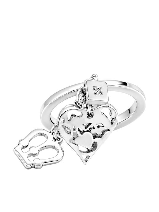 Rebecca Ring with Diamond made of Steel