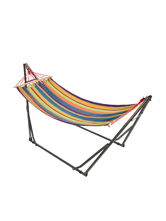 Outsunny Hammock Fabric with Stand Multicolour 270x100cm