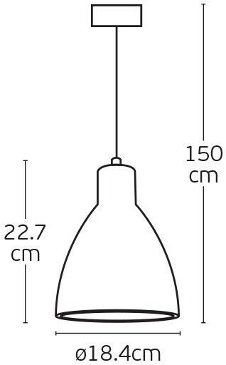 VK Lighting Deckenleuchte Orange