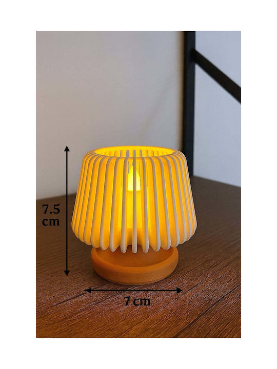 SteweHome Decorative LED Candle Table Lamp 5x7cm