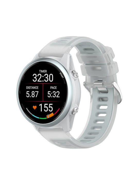 Techsuit Λουράκι Σιλικόνης Λευκό (Galaxy Watch (46mm) / Gear S3)