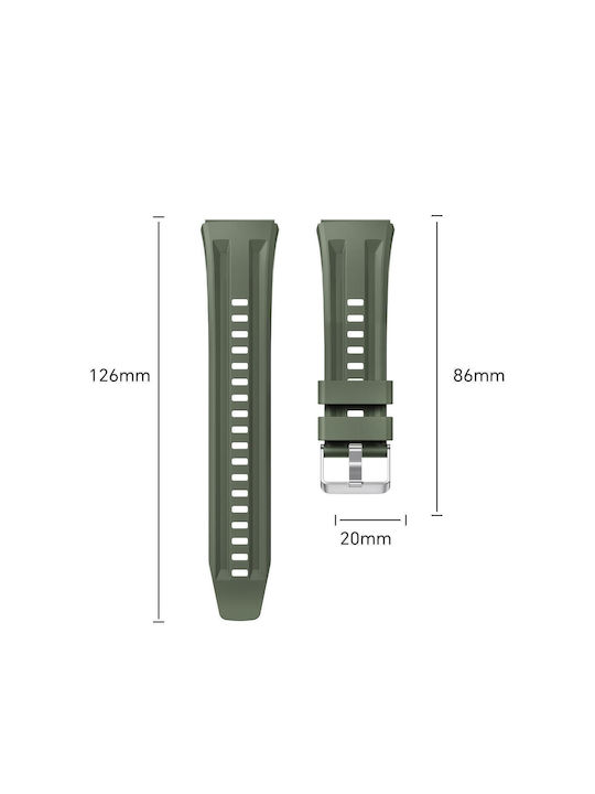 Huawei Watch Gt 6 Pro Seamless Connection Double Groove Non Porous Solid Color Watch Strap Silicone Wine Red