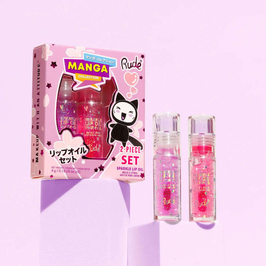 Rude Cosmetics Set Ulei de buze Ph-reactiv 4 ml
