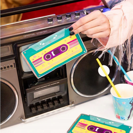 Paper Napkins Cassette Tape Retro Disco 80s Party 10pcs