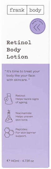 Frank Body Loțiune Hidratantă de Corp Împotriva Petelor Pigmentare cu Retinol 140ml