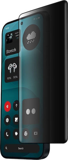 Idol 1991 Privacy Antispy Tempered Glass Nothing Phone 4a Pro 6.83in 9h 0.25mm Semi Curved Full Glue Black