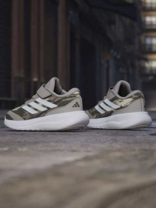 Runfalcon Αθλητικά Παιδικά Παπούτσια Running με Κορδόνια Καφέ