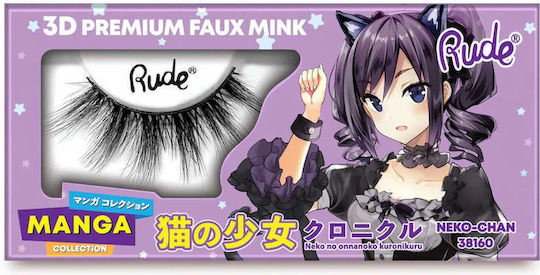 False Premium Gene 3D Effect Neko-chan Model Chibi Manga Blană artificială de nurcă Rude Cosmetics 1 Bucată