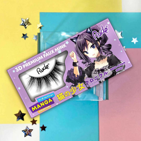 False Premium Gene 3D Effect Neko-chan Model Chibi Manga Blană artificială de nurcă Rude Cosmetics 1 Bucată