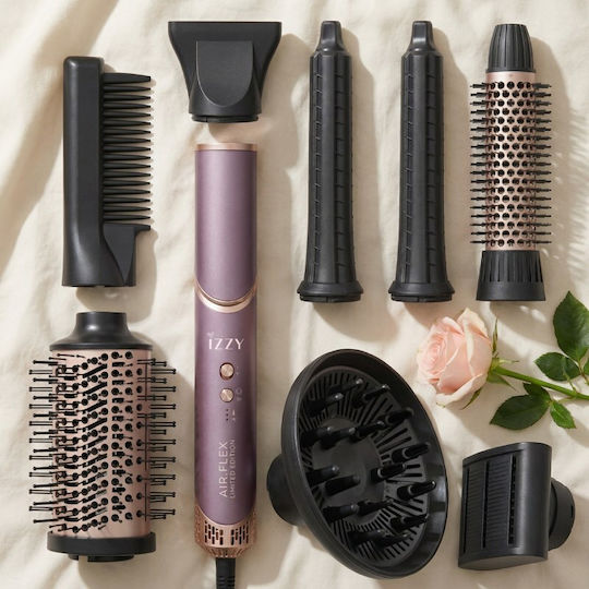 Izzy Multi Styler Elektrische Haarbürste mit Luft für Haarglättung und Locken 1500W