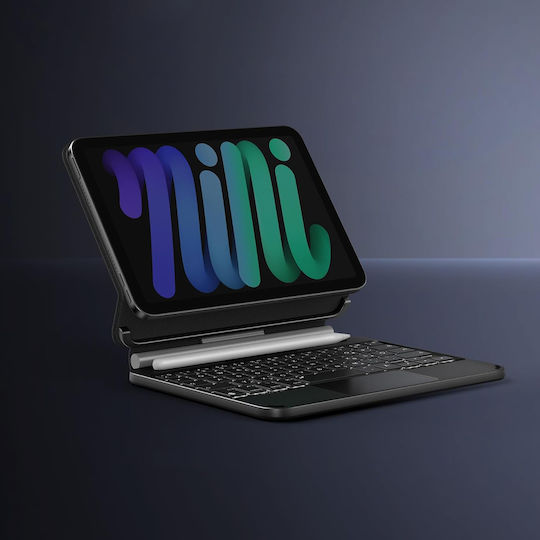Flip Cover με Πληκτρολόγιο Λευκή (Ipad Mini 6 Και 7)