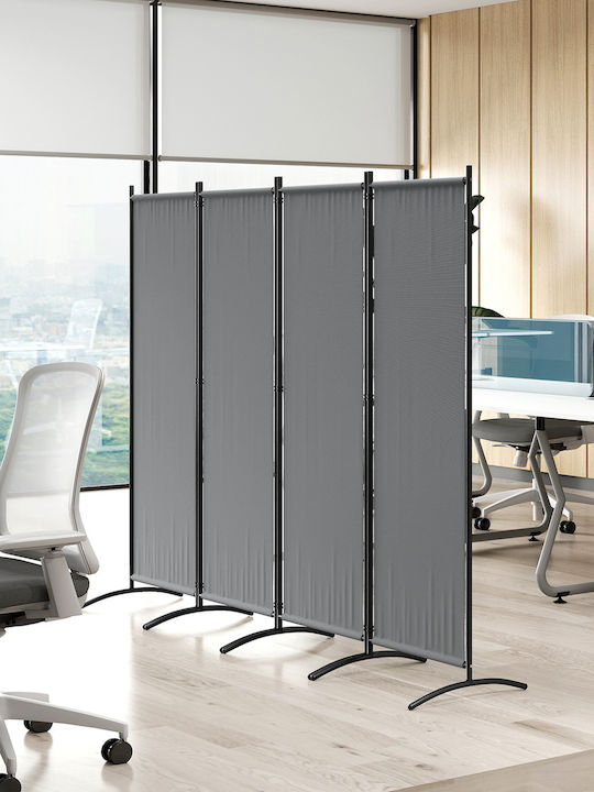 Outsunny Raumteiler Metall 221x172cm