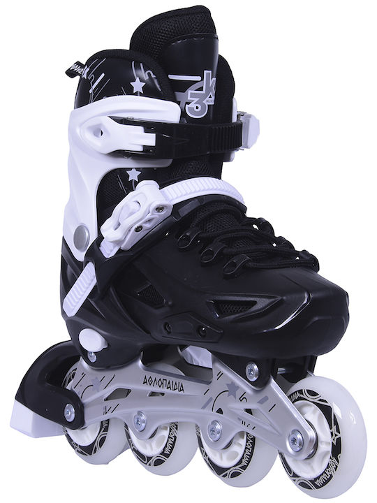 Αθλοπαιδιά Inline Αυξομειούμενα Rollers Μαύρα Παιδικά Αθλοπαιδιά Inline Αυξομειούμενα Rollers Μαύρα Παιδικά