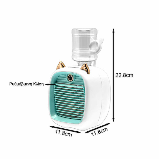 Andowl Ventilator cu apă 5W Alb Q-HF2