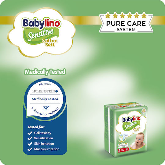 Babylino Tape Diapers Chamomile No 4 For 7-18kg 50 Pieces