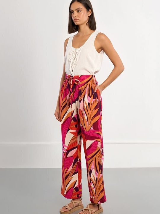 Damen Stoffhose in Gerader Bein Stil Multico Marquise