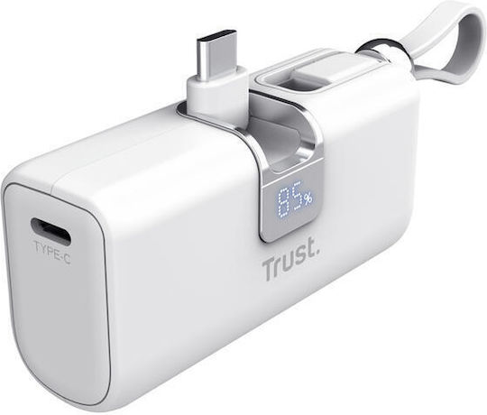 Trust Power Bank 5000mAh 18W Livrarea energiei Alb