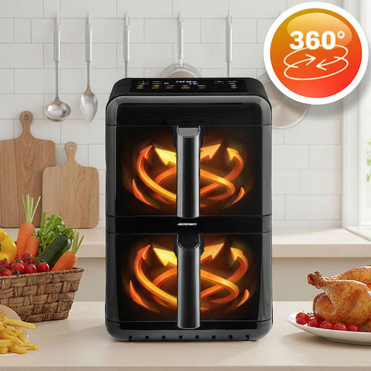 Berdsen Air Fryer with Double Removable Container 11.6lt Black BD-663