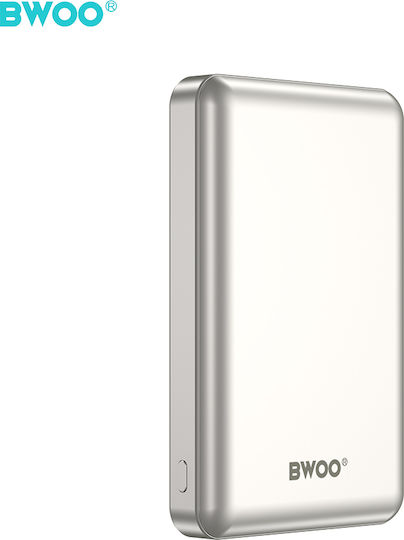 BWOO Power Bank 10000mAh 15W with USB-A Port and USB-C Port Grey