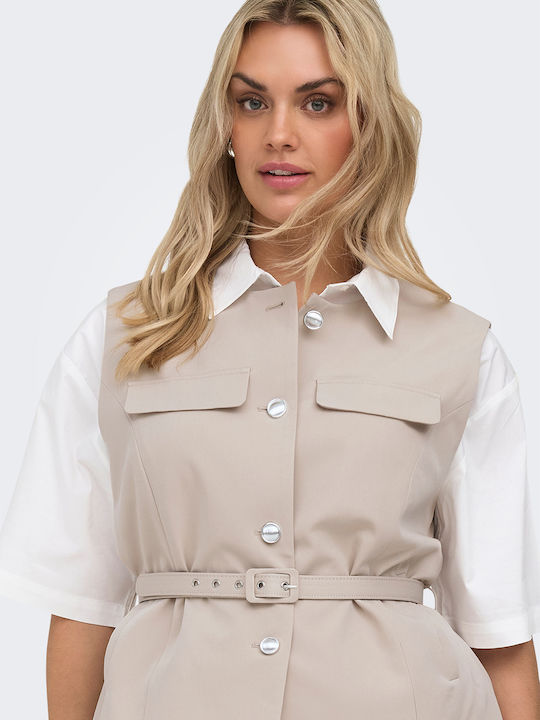 Beige Women's Vest
