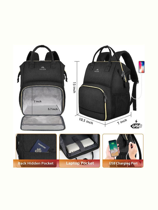 Matein Backpack Αδιάβροχο 18lt Μαύρο