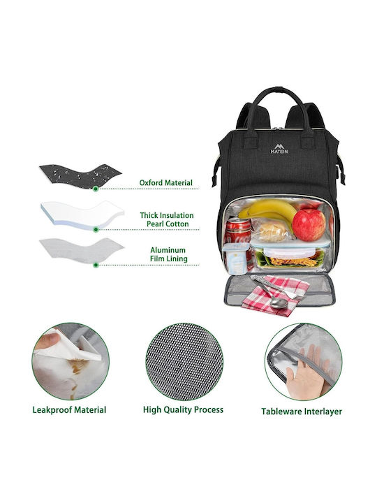 Matein Backpack Αδιάβροχο 18lt Μαύρο
