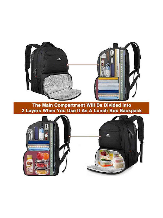 Matein Backpack Αδιάβροχο 40lt Μαύρο