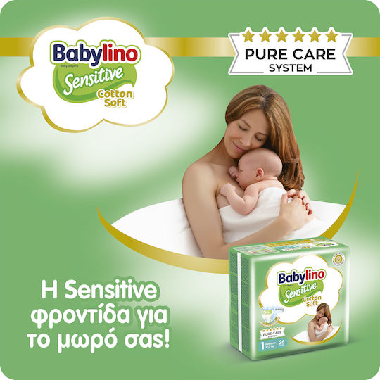 Babylino Scutece cu bandă adezivă Premium Pachet Lunar Nr. 1 pentru 2-5kg 136buc