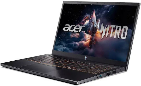 Acer Nitro V 15 15.6" IPS FHD 165Hz (i9-13900H/16GB/1TB SSD + 16GB SSD/GeForce RTX 5060/W11 Pro) (Международна английска клавиатура)