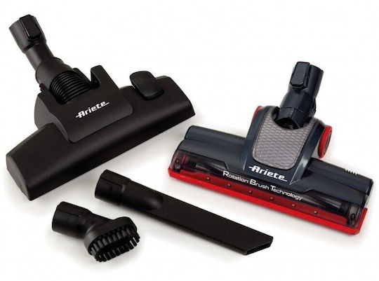 Ariete Handy Force Elektrischer Stielstaubsauger 2 in 1 Stick & Handstaubsauger Rot-Schwarz