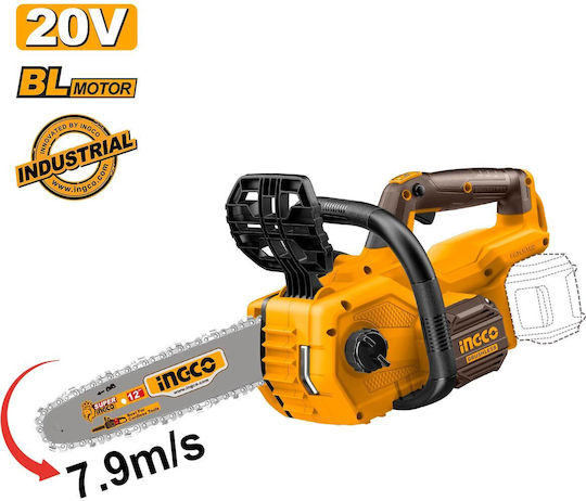 Ingco COSLI24078E-S Σετ 2 Αλυσοπρίονα Brushless 20V Χωρίς Μπαταρία