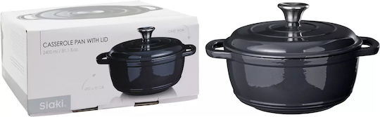 Siaki Collection Shallow Cast Iron Pot 2.4lt / 22cm