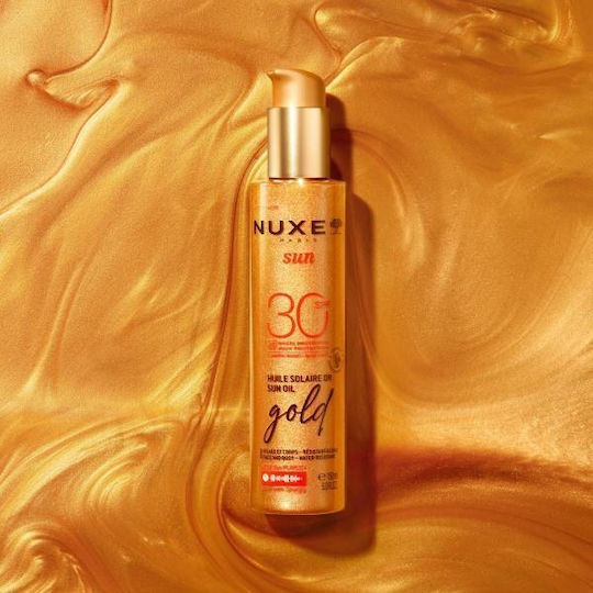 Nuxe Gold Waterproof Sunscreen Body Oil SPF30 2x150ml