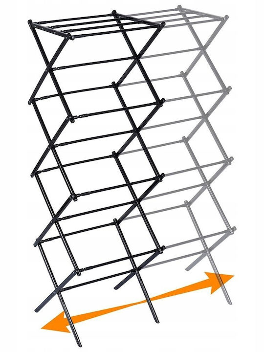 Vilde Folding Hanging Clothes Drying Rack Made of Metal with Hanging Length 10m