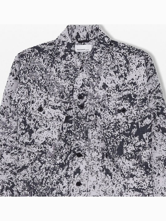 Kurzärmeliges Camo Herrenhemd Mehrfarbig