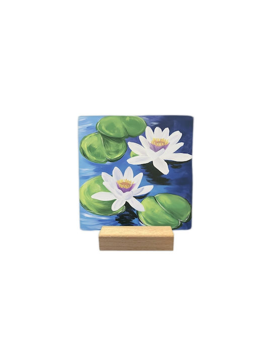 Decorative Tile Natural Stone Water Lilies