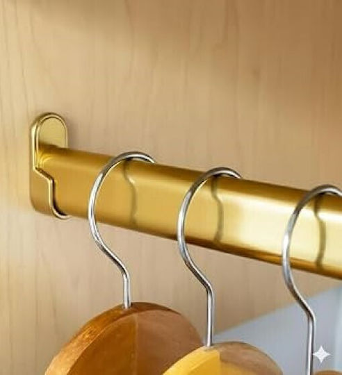 Oval Closet Tube Finetto 30x15x2900mm Matte Gold
