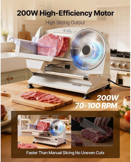 Vevor Ham Slicer with Cutting Disc Blade Diameter 190mm