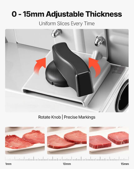 Vevor Ham Slicer with Cutting Disc Blade Diameter 190mm