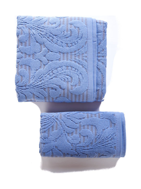 Comfort Set of Bath Towels 2 Pcs Navy