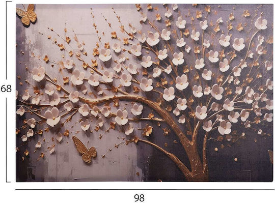 Wall Painting Fb94863 Printed Canvas 98x2,5 Thickness X68cm