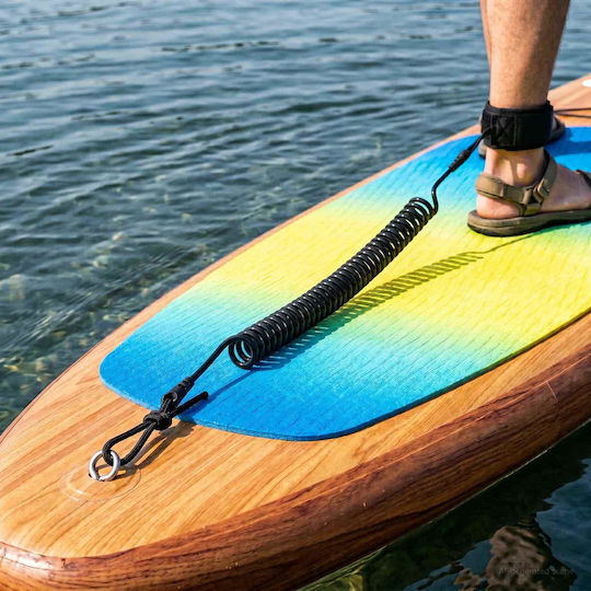 vidaXL Каишка За Глезен За SUP Черен
