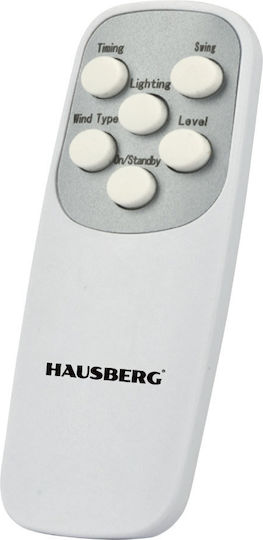 Hausberg Ανεμιστήρας Πύργος 70W με Τηλεχειριστήριο Γκρι