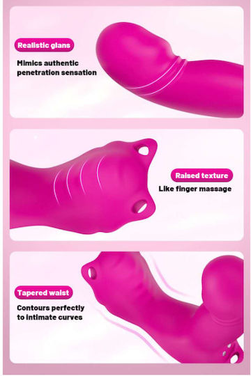 Aph Ροζ Δονητής Διπλής Διέγερσης Pink Dual Stimulation Vibrator Sw5035