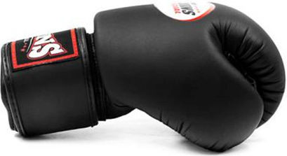 Twins Special Boxing Gloves from Synthetic Leather for Competition Black