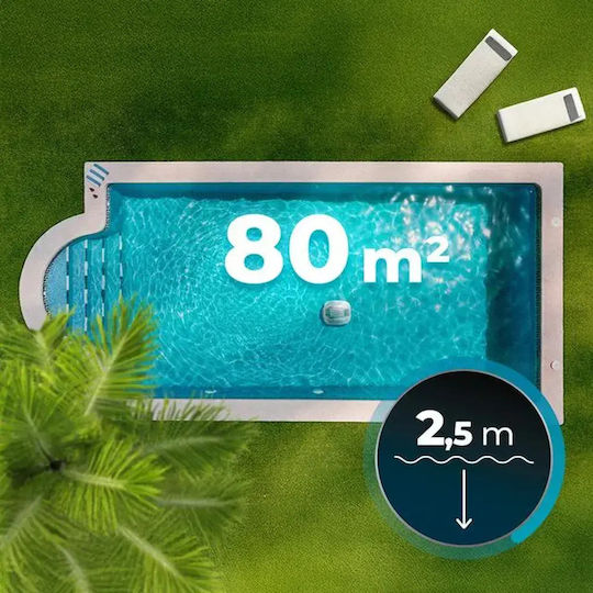 Cecotec Pooldroid 3000 Aspirator Robot Fără Fir 150W Pentru Fundul Piscinelor 60m² cu Filtru 2.5lt