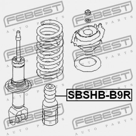 Febest Αμορτισέρ για Subaru Tribeca