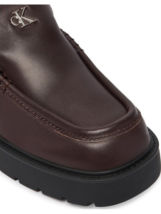 Women's Loafers in Burgundy Color