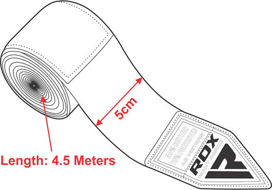 RDX Handwraps RDX-WRAP-45-PK Μπαντάζ 4.5m Ροζ